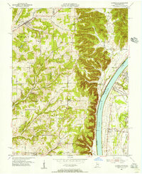 Download a high-resolution, GPS-compatible USGS topo map for Lanesville, IN (1956 edition)