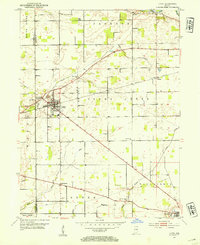 1953 Map of Lapel, 1954 Print