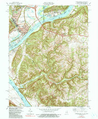 Download a high-resolution, GPS-compatible USGS topo map for Lawrenceburg, IN (1991 edition)