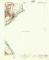 preview thumbnail of historical topo map of Lawrenceburg, IN in 1943