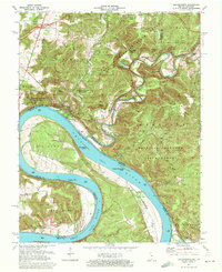 preview thumbnail of historical topo map of Leavenworth, IN in 1970