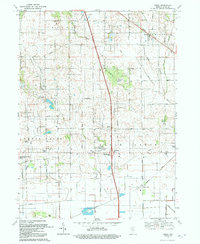 preview thumbnail of historical topo map of Lake County, IN in 1992