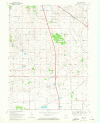 preview thumbnail of historical topo map of Lake County, IN in 1969