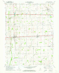preview thumbnail of historical topo map of Lewisville, IN in 1970