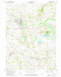 Download a high-resolution, GPS-compatible USGS topo map for Ligonier, IN (1974 edition)