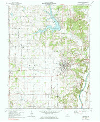 Download a high-resolution, GPS-compatible USGS topo map for Loogootee, IN (1984 edition)