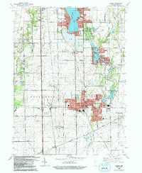 Download a high-resolution, GPS-compatible USGS topo map for Lowell, IN (1992 edition)