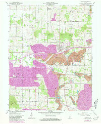 Download a high-resolution, GPS-compatible USGS topo map for Lynnville, IN (1981 edition)
