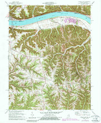Download a high-resolution, GPS-compatible USGS topo map for Madison East, IN (1987 edition)