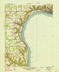 Download a high-resolution, GPS-compatible USGS topo map for Madison West, IN (1948 edition)