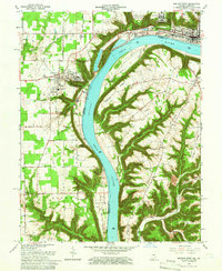 Download a high-resolution, GPS-compatible USGS topo map for Madison West, IN (1966 edition)