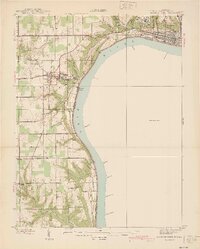 preview thumbnail of historical topo map of Jefferson County, IN in 1939