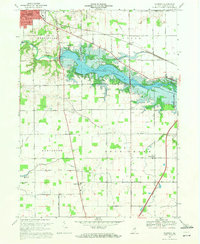 preview thumbnail of historical topo map of Huntington County, IN in 1969