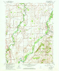 preview thumbnail of historical topo map of Shelby County, IN in 1962