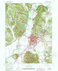 Download a high-resolution, GPS-compatible USGS topo map for Martinsville, IN (1989 edition)
