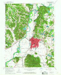 Download a high-resolution, GPS-compatible USGS topo map for Martinsville, IN (1967 edition)