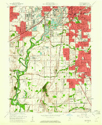 Download a high-resolution, GPS-compatible USGS topo map for Maywood, IN (1961 edition)