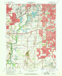 Download a high-resolution, GPS-compatible USGS topo map for Maywood, IN (1969 edition)