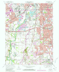 Download a high-resolution, GPS-compatible USGS topo map for Maywood, IN (1981 edition)