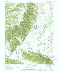 Download a high-resolution, GPS-compatible USGS topo map for Medora, IN (1988 edition)