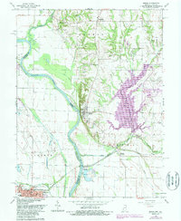 preview thumbnail of historical topo map of Merom, IN in 1966