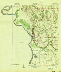 1943 Map of Merom