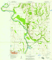 preview thumbnail of historical topo map of Merom, IN in 1957