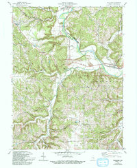 Download a high-resolution, GPS-compatible USGS topo map for Metamora, IN (1993 edition)