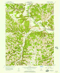 Download a high-resolution, GPS-compatible USGS topo map for Metamora, IN (1957 edition)