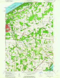 1958 Map of Michigan City, IN, 1963 Print