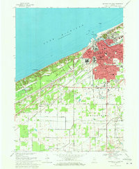Download a high-resolution, GPS-compatible USGS topo map for Michigan City West, IN (1971 edition)