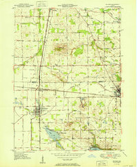 1951 Map of Kosciusko County, IN