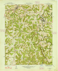 Download a high-resolution, GPS-compatible USGS topo map for Milltown, IN (1948 edition)