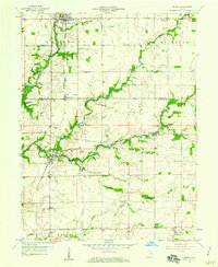 Download a high-resolution, GPS-compatible USGS topo map for Milroy, IN (1970 edition)