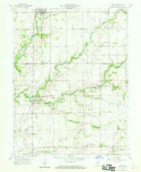 Download a high-resolution, GPS-compatible USGS topo map for Milroy, IN (1960 edition)