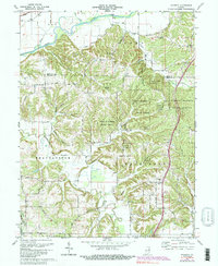Download a high-resolution, GPS-compatible USGS topo map for Modesto, IN (1989 edition)