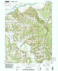 Download a high-resolution, GPS-compatible USGS topo map for Modesto, IN (2002 edition)