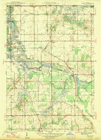 preview thumbnail of historical topo map of LaGrange County, IN in 1947