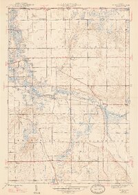 preview thumbnail of historical topo map of LaGrange County, IN in 1947