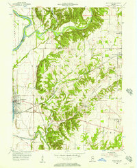 Download a high-resolution, GPS-compatible USGS topo map for Montezuma, IN (1957 edition)
