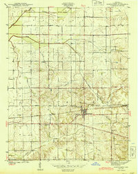 Download a high-resolution, GPS-compatible USGS topo map for Montgomery, IN (1944 edition)