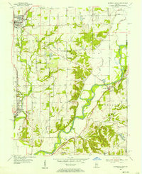 Download a high-resolution, GPS-compatible USGS topo map for Mooresville East, IN (1957 edition)