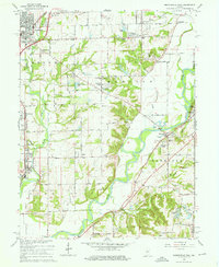 Download a high-resolution, GPS-compatible USGS topo map for Mooresville East, IN (1966 edition)
