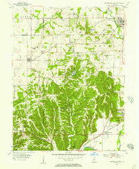 Download a high-resolution, GPS-compatible USGS topo map for Mooresville West, IN (1957 edition)