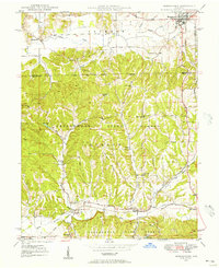 1948 Map of Morgantown, IN, 1956 Print