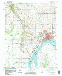 preview thumbnail of historical topo map of Mount Vernon, IN in 1981