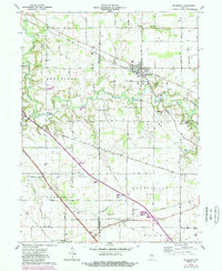 Download a high-resolution, GPS-compatible USGS topo map for Mulberry, IN (1989 edition)