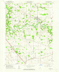 Download a high-resolution, GPS-compatible USGS topo map for Mulberry, IN (1962 edition)
