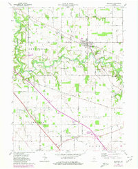 Download a high-resolution, GPS-compatible USGS topo map for Mulberry, IN (1980 edition)