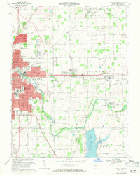 Download a high-resolution, GPS-compatible USGS topo map for Muncie East, IN (1971 edition)